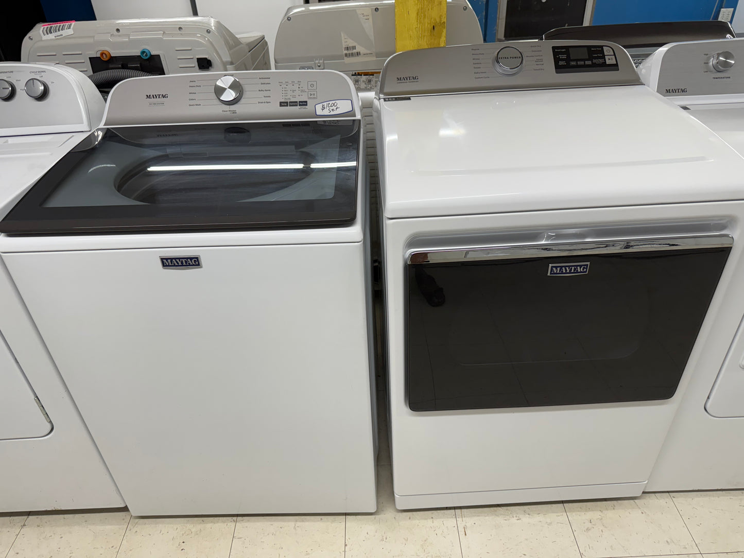 Maytag Top Load Washer & Electric Dryer Set-NEW
