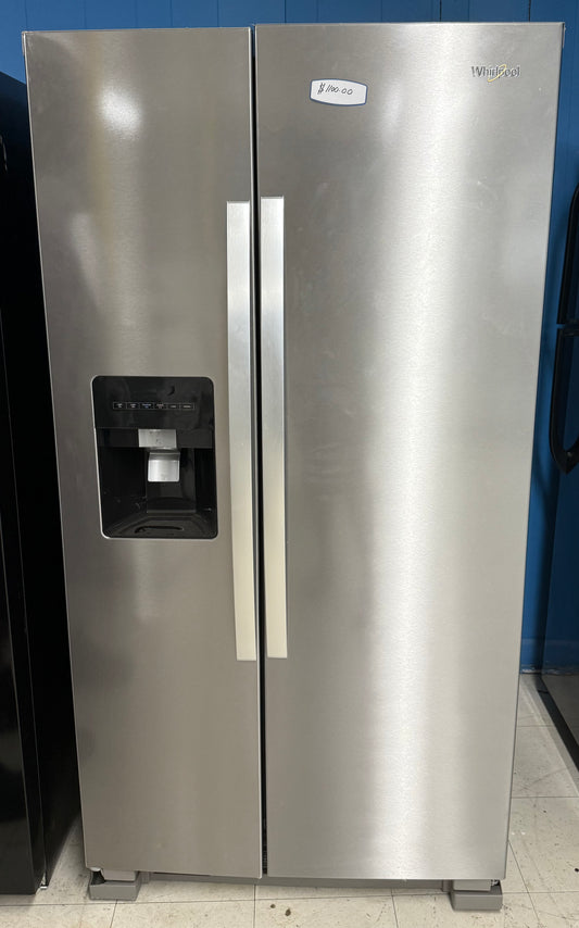 Whirlpool Stainless Steel Side-by-Side Refrigerator-NEW
