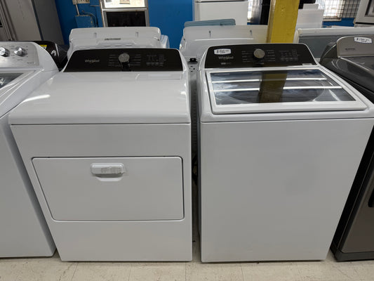 Whirlpool Washer & Dryer Set – Top Load Washer & Front Load Electric Dryer NEW